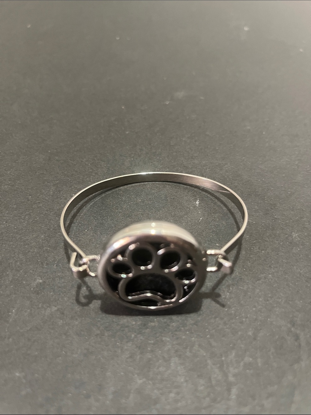 Silver Paw Print Small Pets Bracelet Diffuser